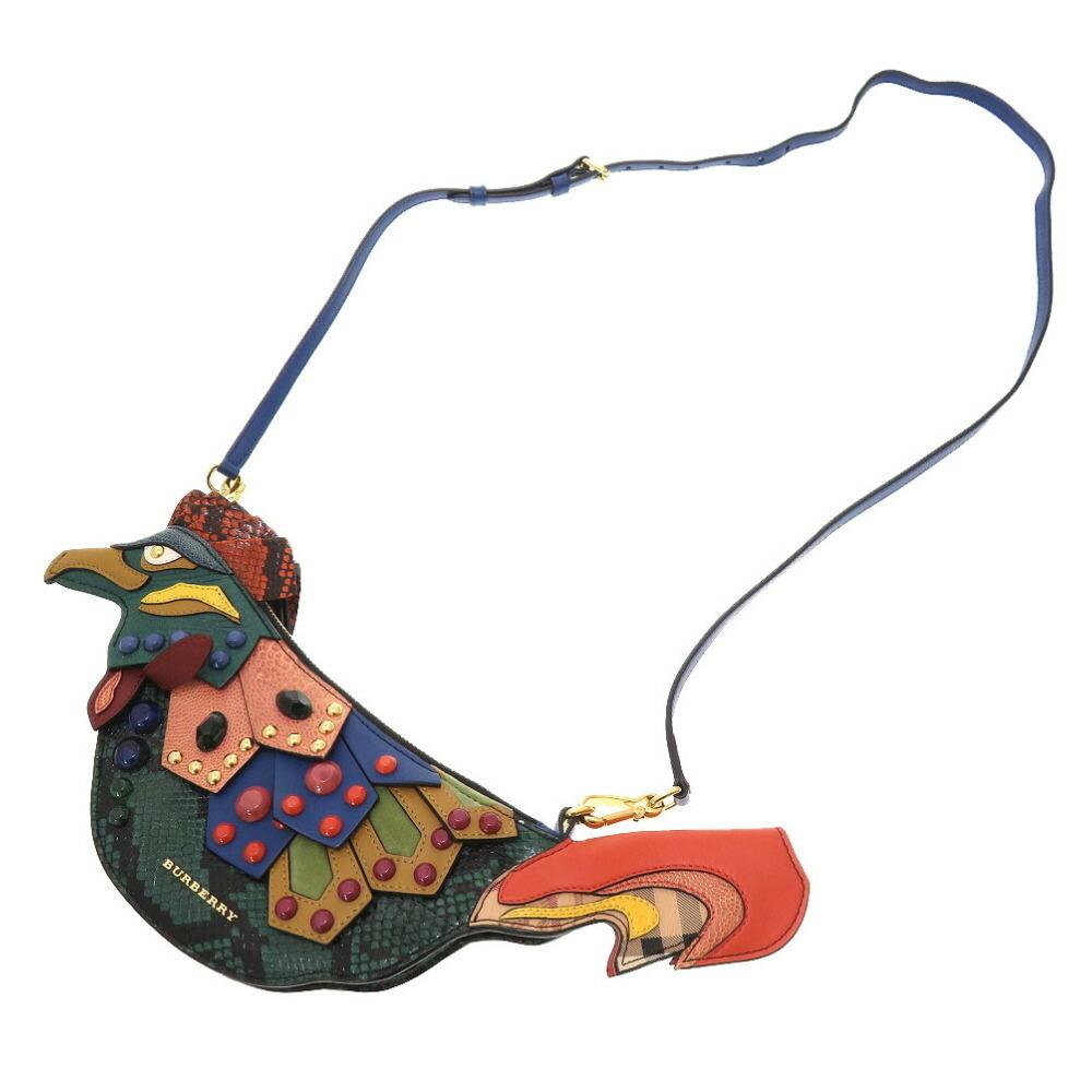 Burberry Falcon Beast Shoulder Bag Python Leather… - image 3